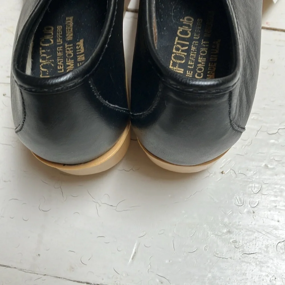 Comfort Club Vintage Style Black Woman’s Sz 6 Made in USA Lace up Shoes NWT